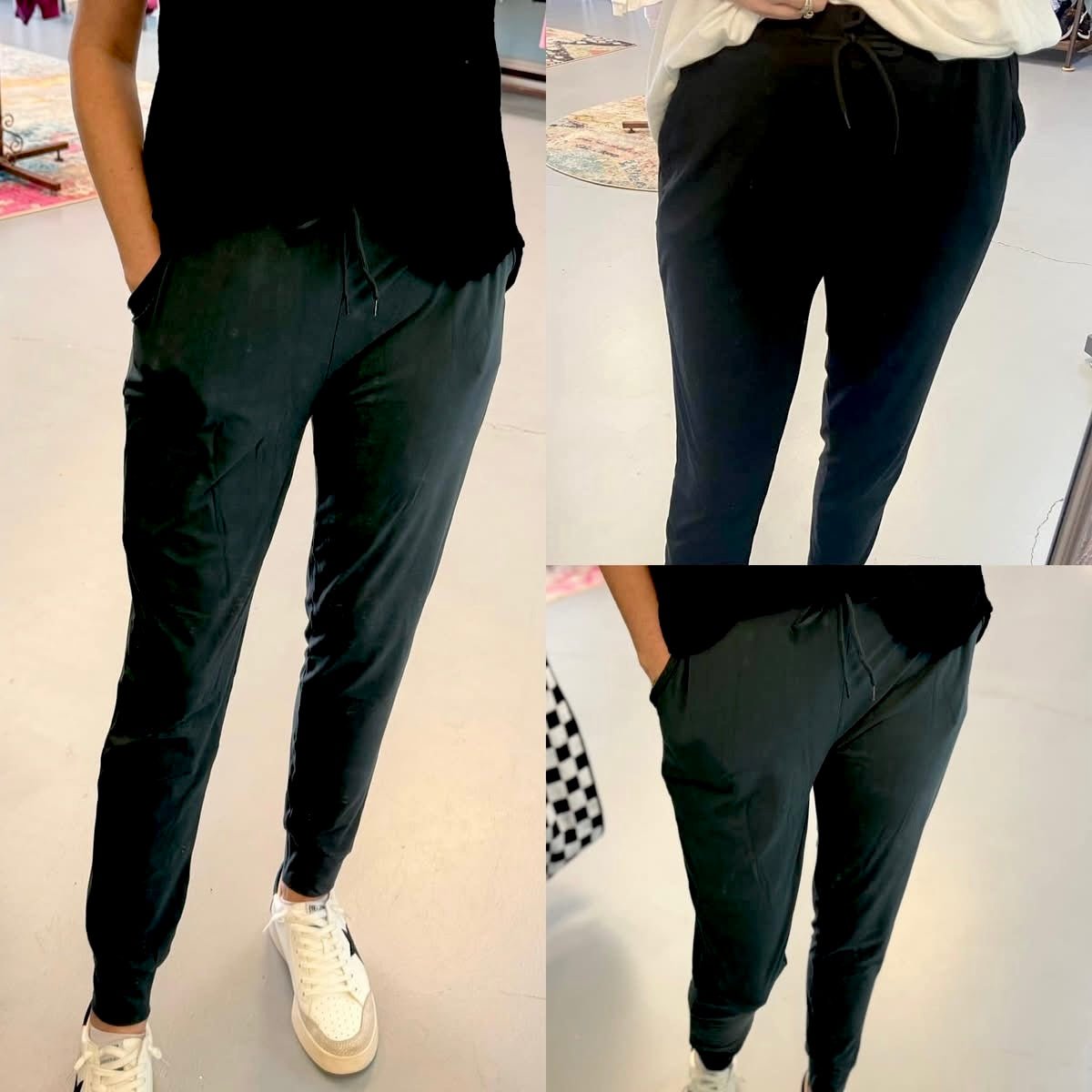 Joggers w/ Drawstring - Ballyhoo Boutique and Gift