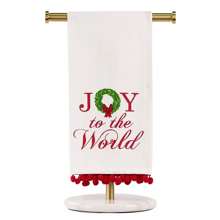 Joy Wreath Hand Towel - Ballyhoo Boutique and Gift