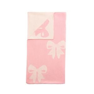 Knit Bow Blanket - Ballyhoo Boutique and Gift