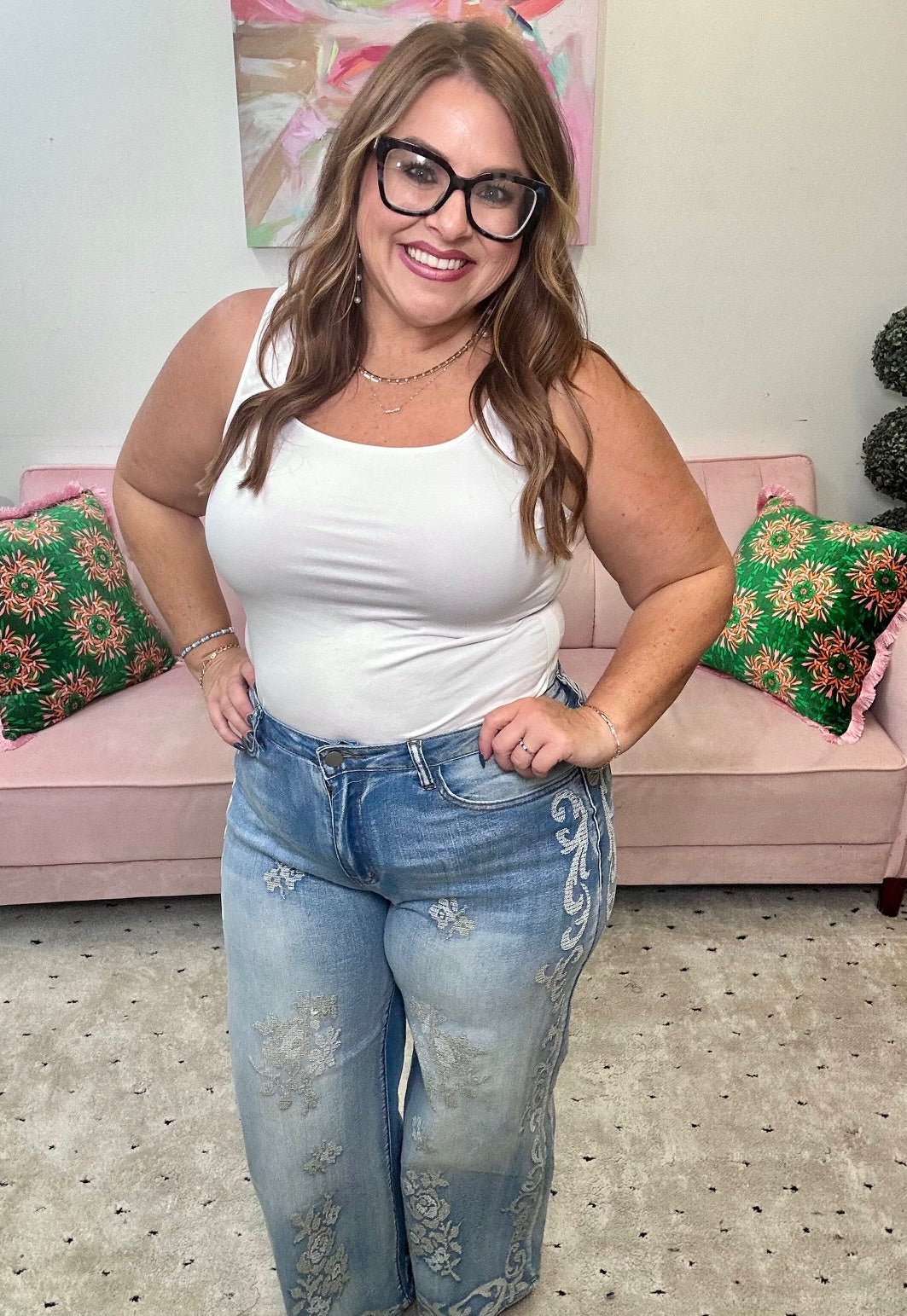 Lacy May Jeans - Ballyhoo Boutique and Gift