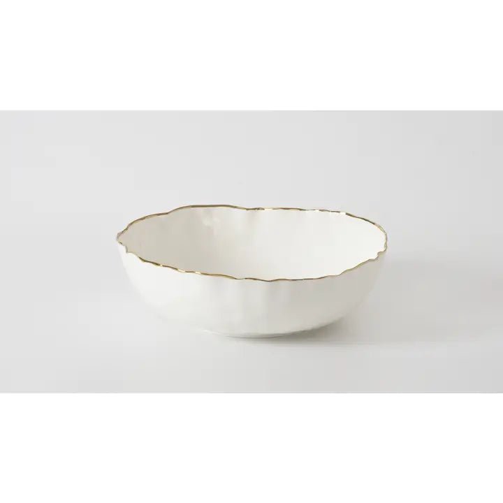 Large Bowl w/ Gold Rim - Ballyhoo Boutique and Gift