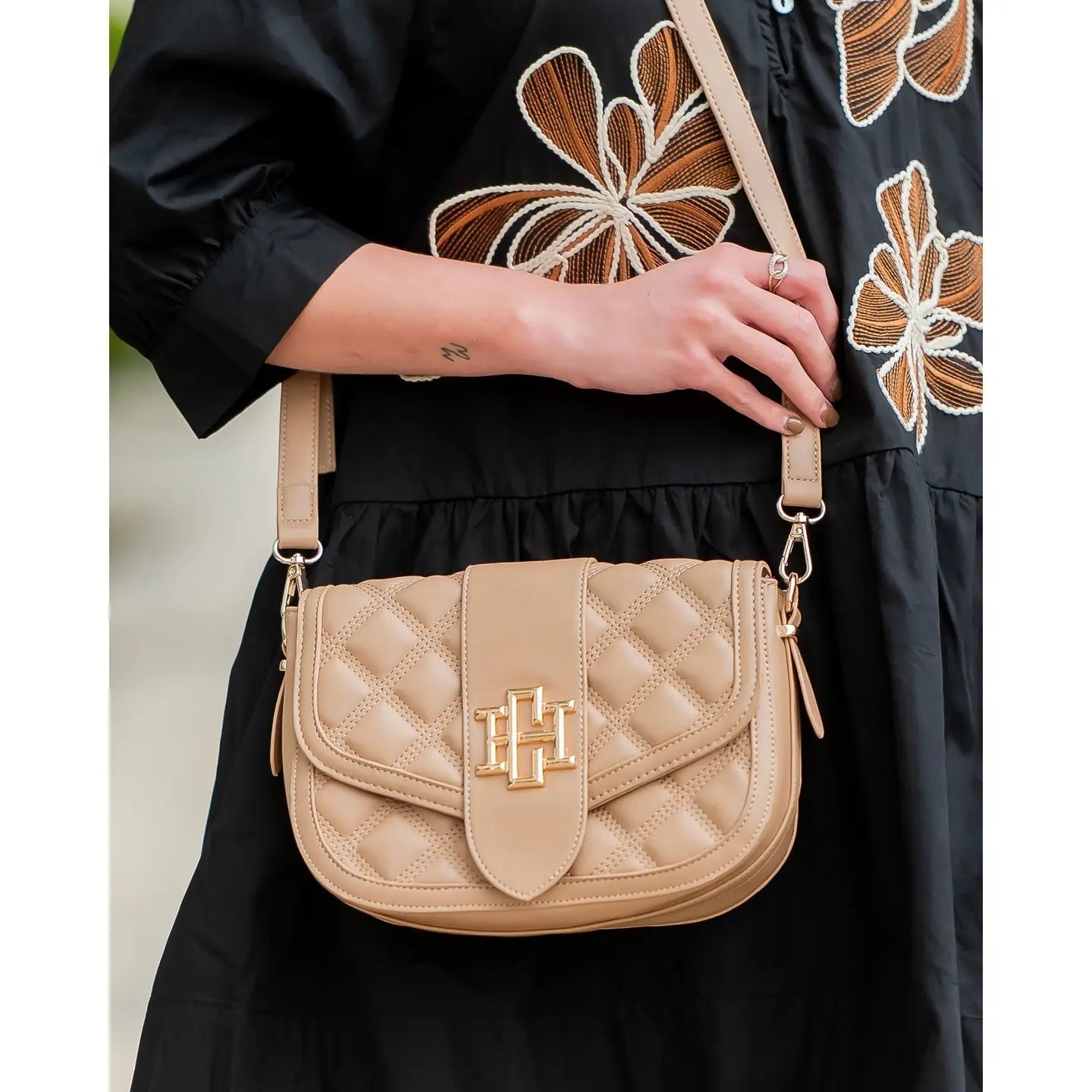 Latte Griffin Crossbody - Ballyhoo Boutique and Gift