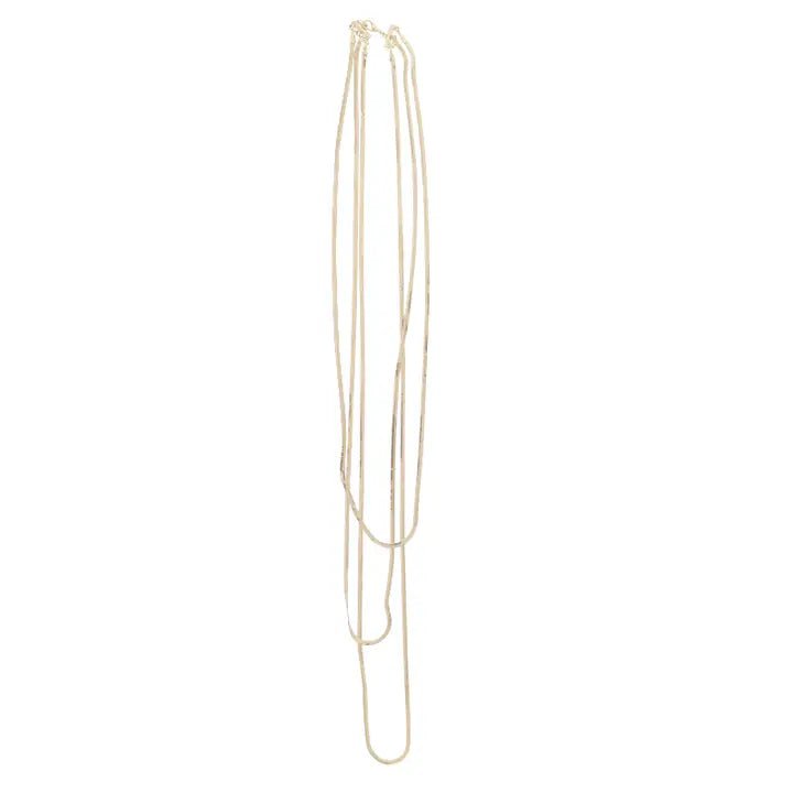 Layered Herringbone Necklace - Ballyhoo Boutique and Gift