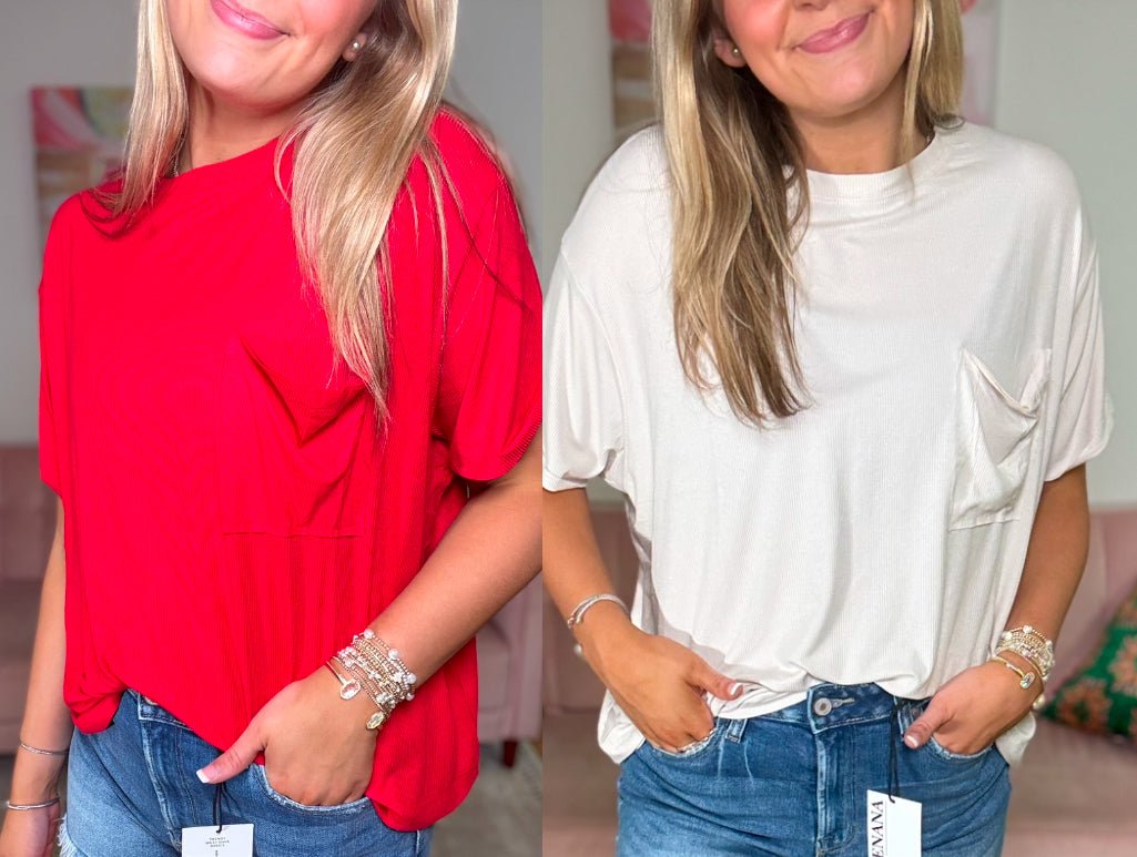 Lazy Sunday Top - Ballyhoo Boutique and Gift