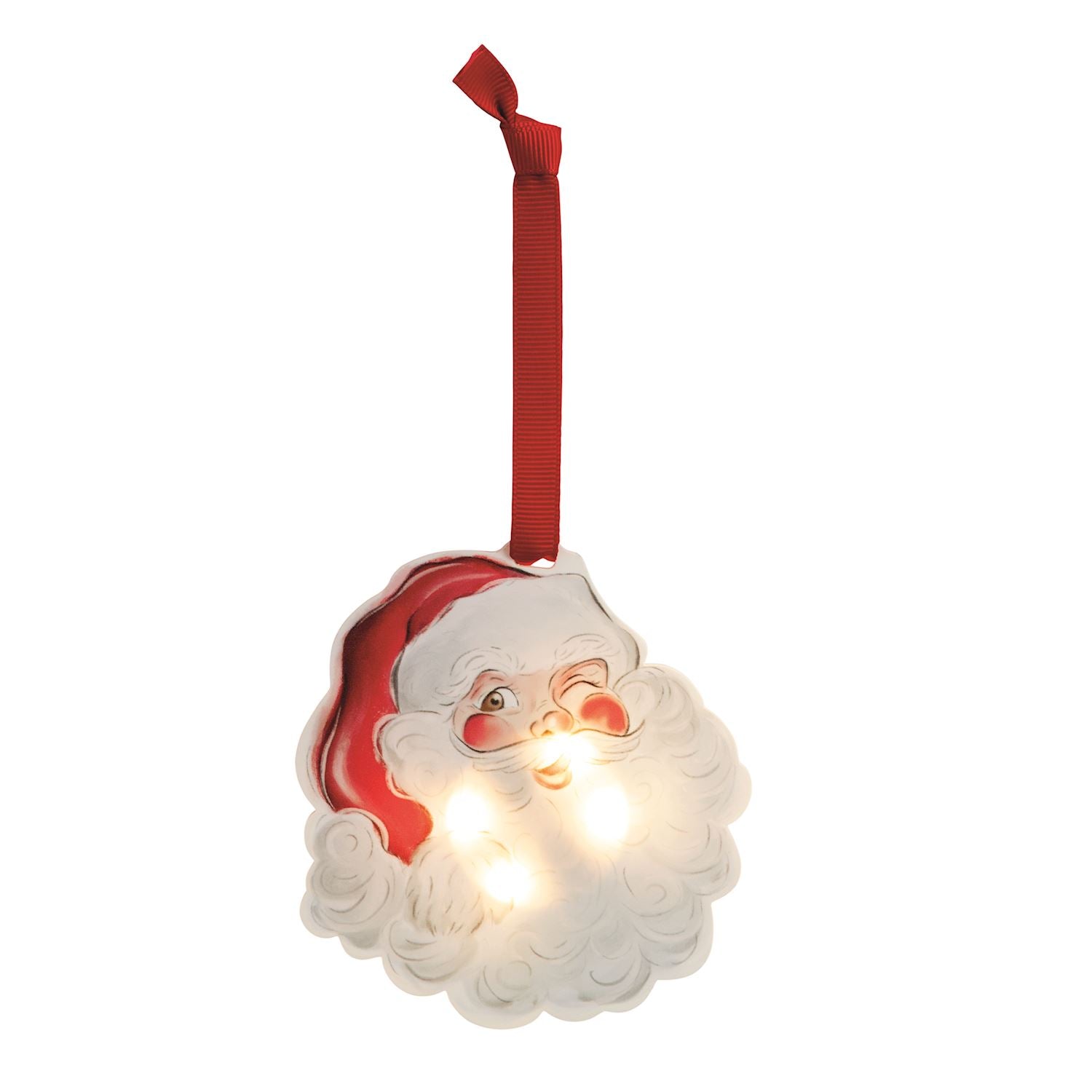 LED Santa Ornament - Ballyhoo Boutique and Gift