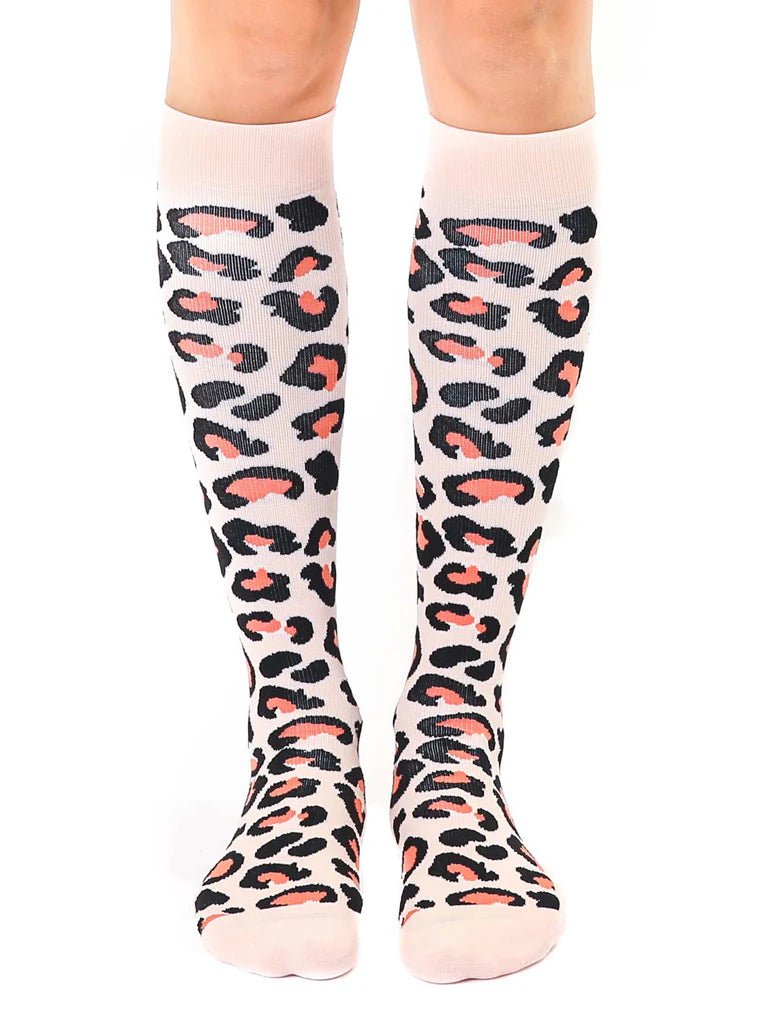 Leopard Compression Socks - Ballyhoo Boutique and Gift
