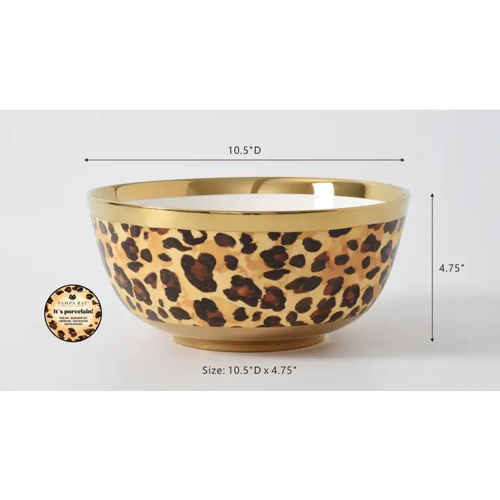 Leopard Large Bowl - Ballyhoo Boutique and Gift