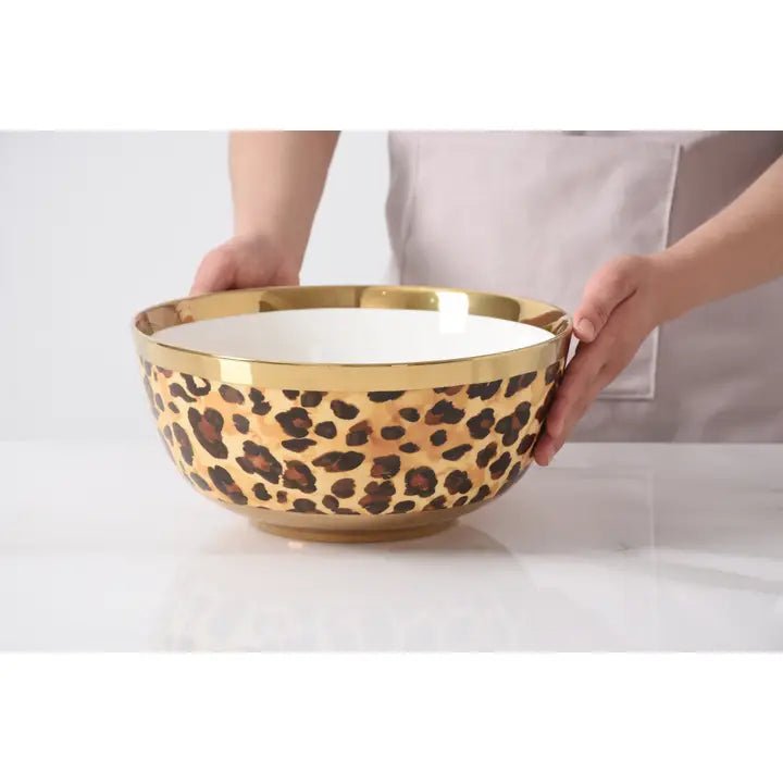 Leopard Large Bowl - Ballyhoo Boutique and Gift