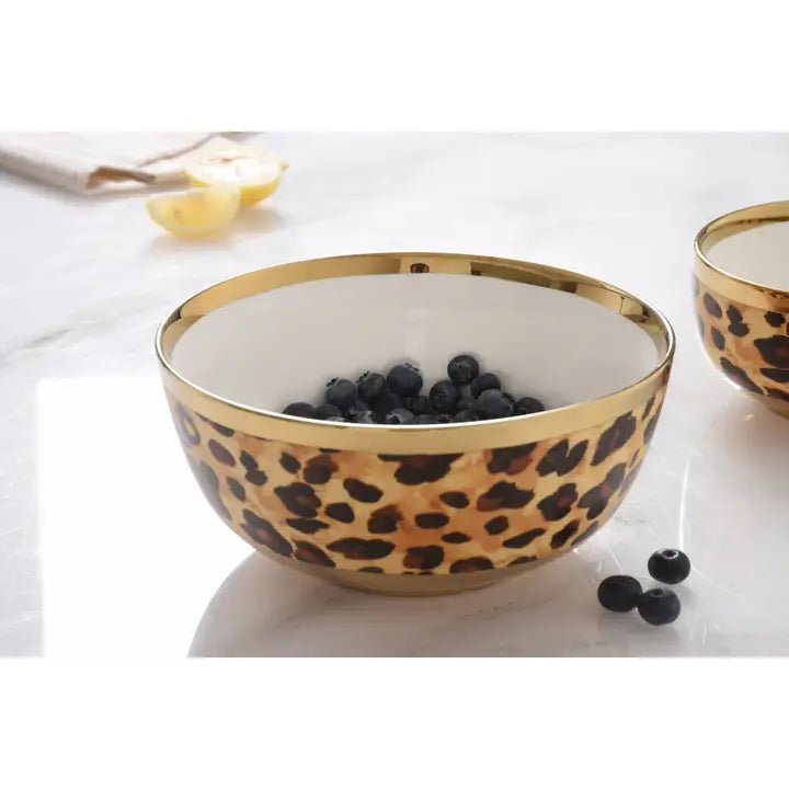 Leopard Medium Bowl - Ballyhoo Boutique and Gift
