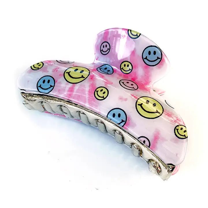 Lg Happy Face Clip - Ballyhoo Boutique and Gift