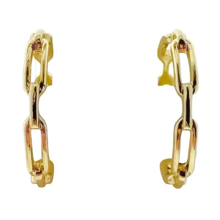 Link Hoop Earring - Ballyhoo Boutique and Gift