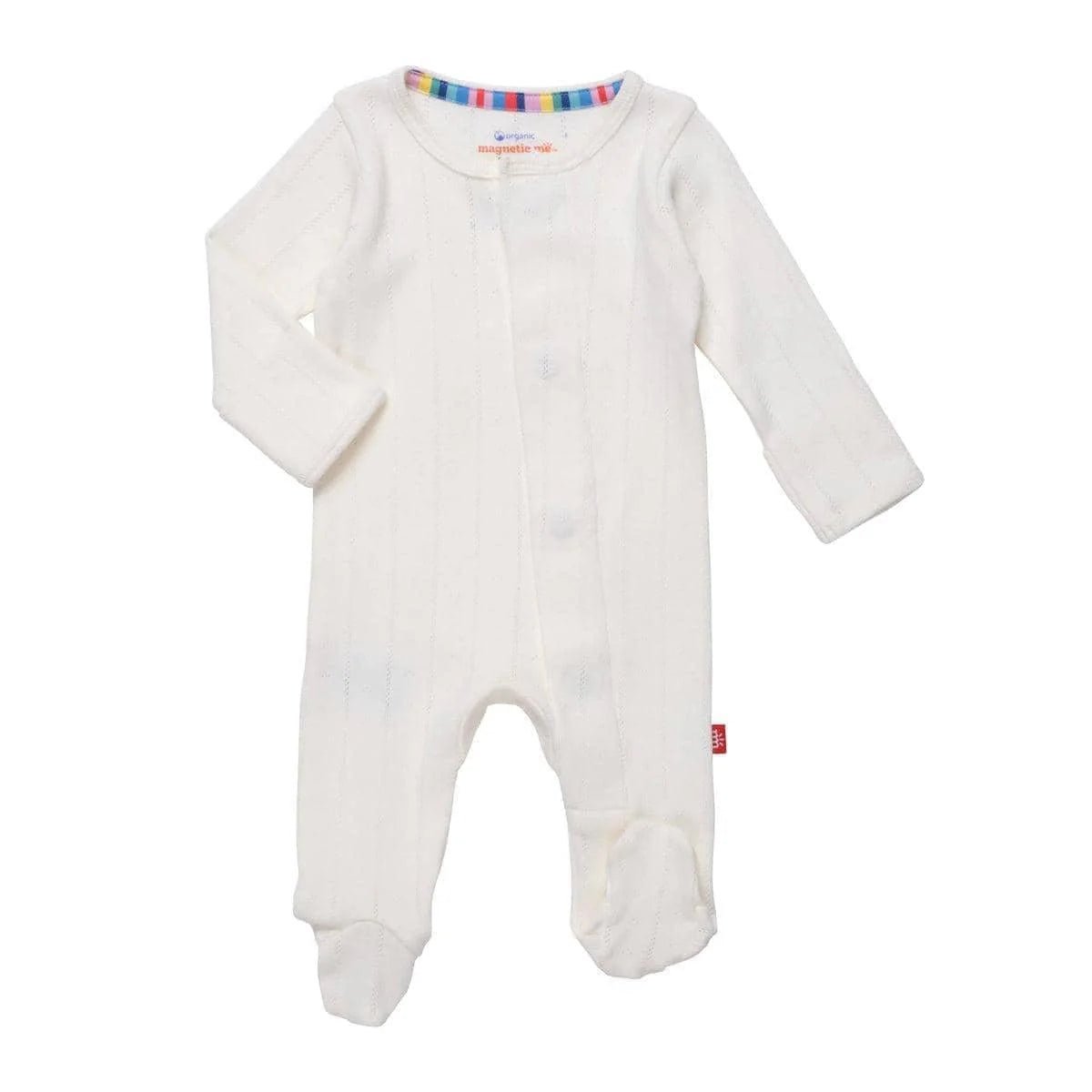 Love Lines Pointelle Footie - Ballyhoo Boutique and Gift