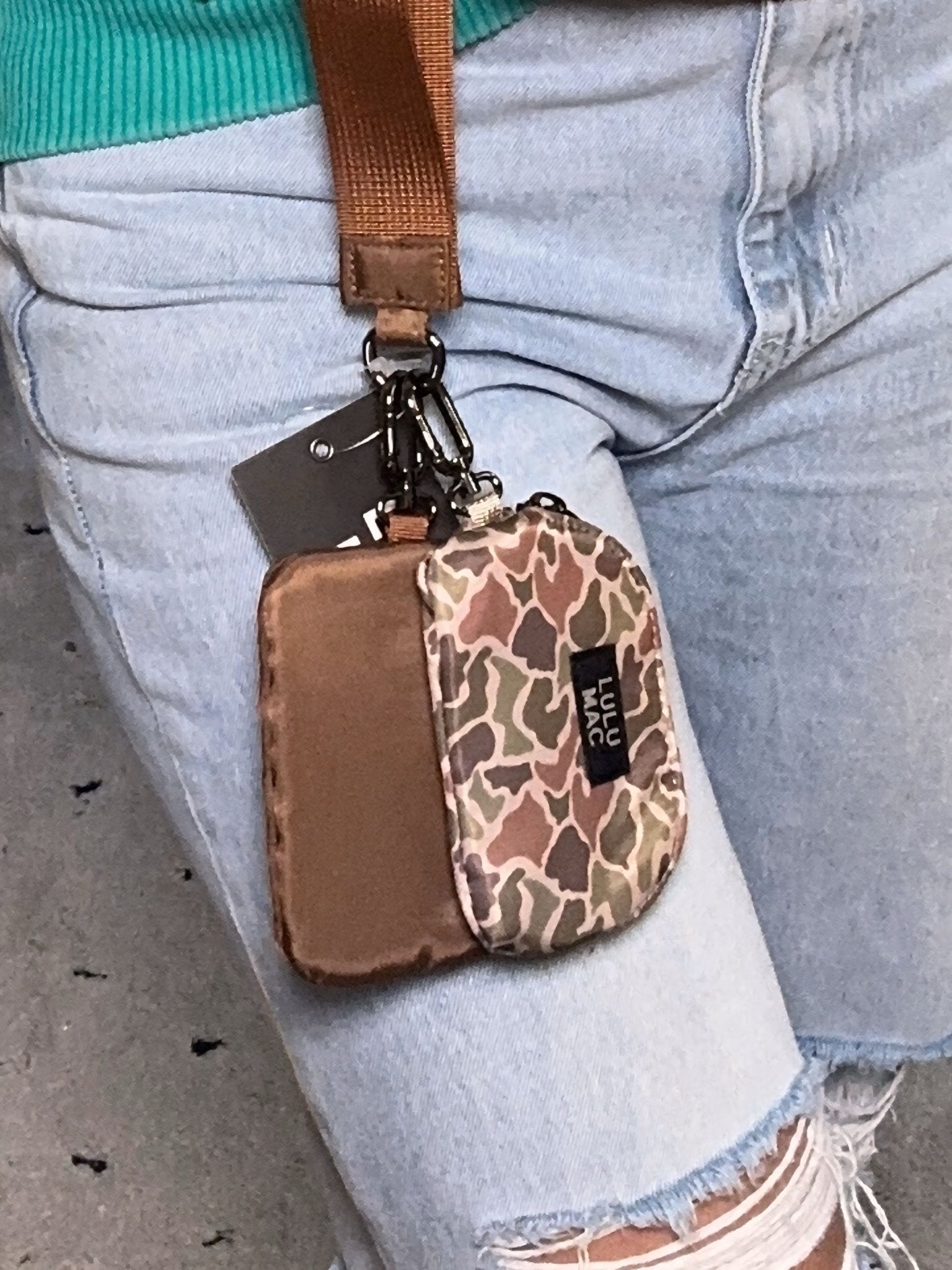 Lulu Mac Double Pouch Wristlet - Ballyhoo Boutique and Gift