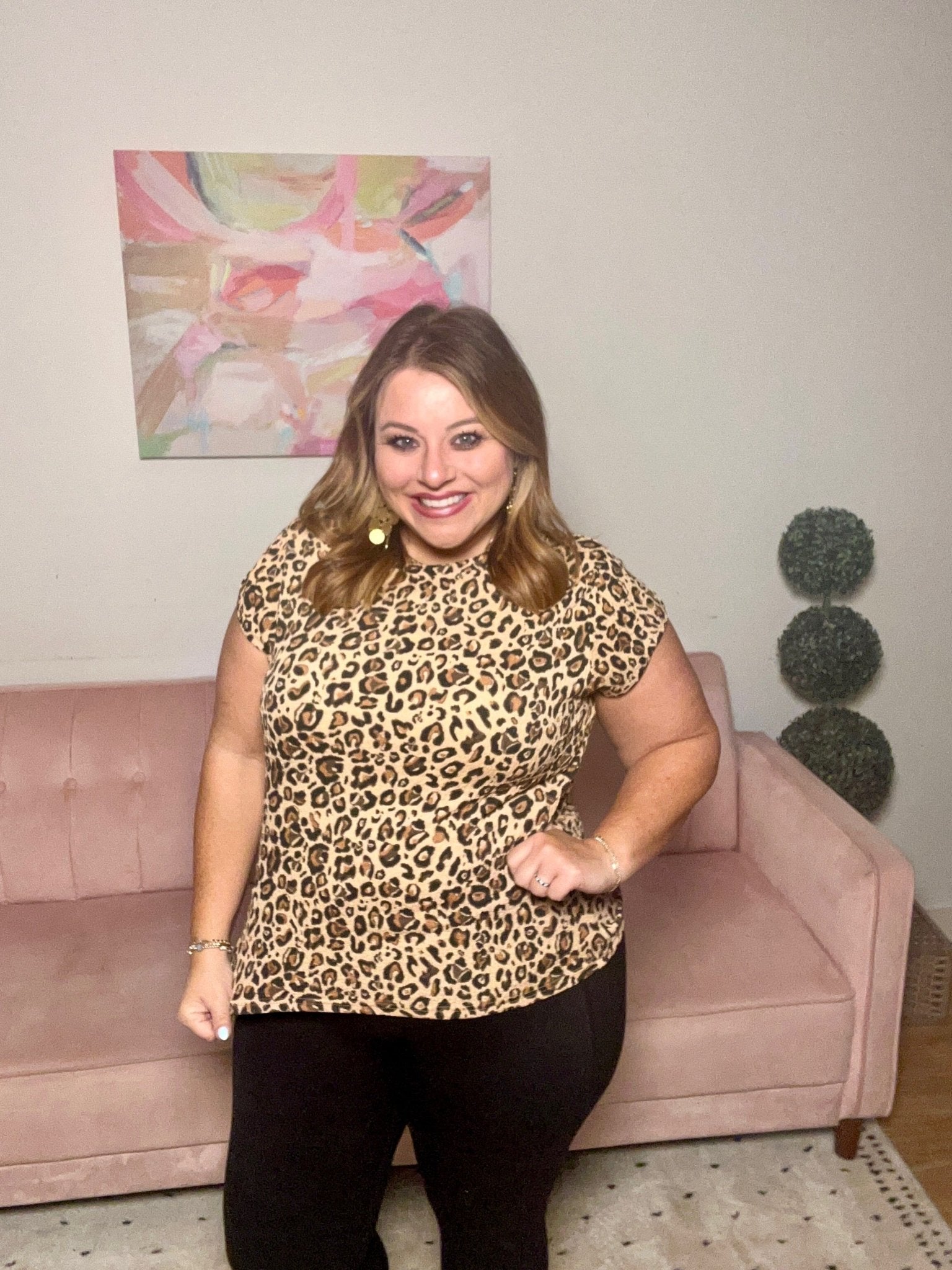 Lux Leopard Top - Ballyhoo Boutique and Gift