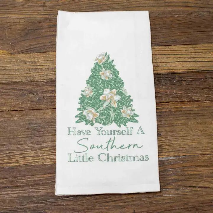 Magnolia Christmas Hand Towel - Ballyhoo Boutique and Gift