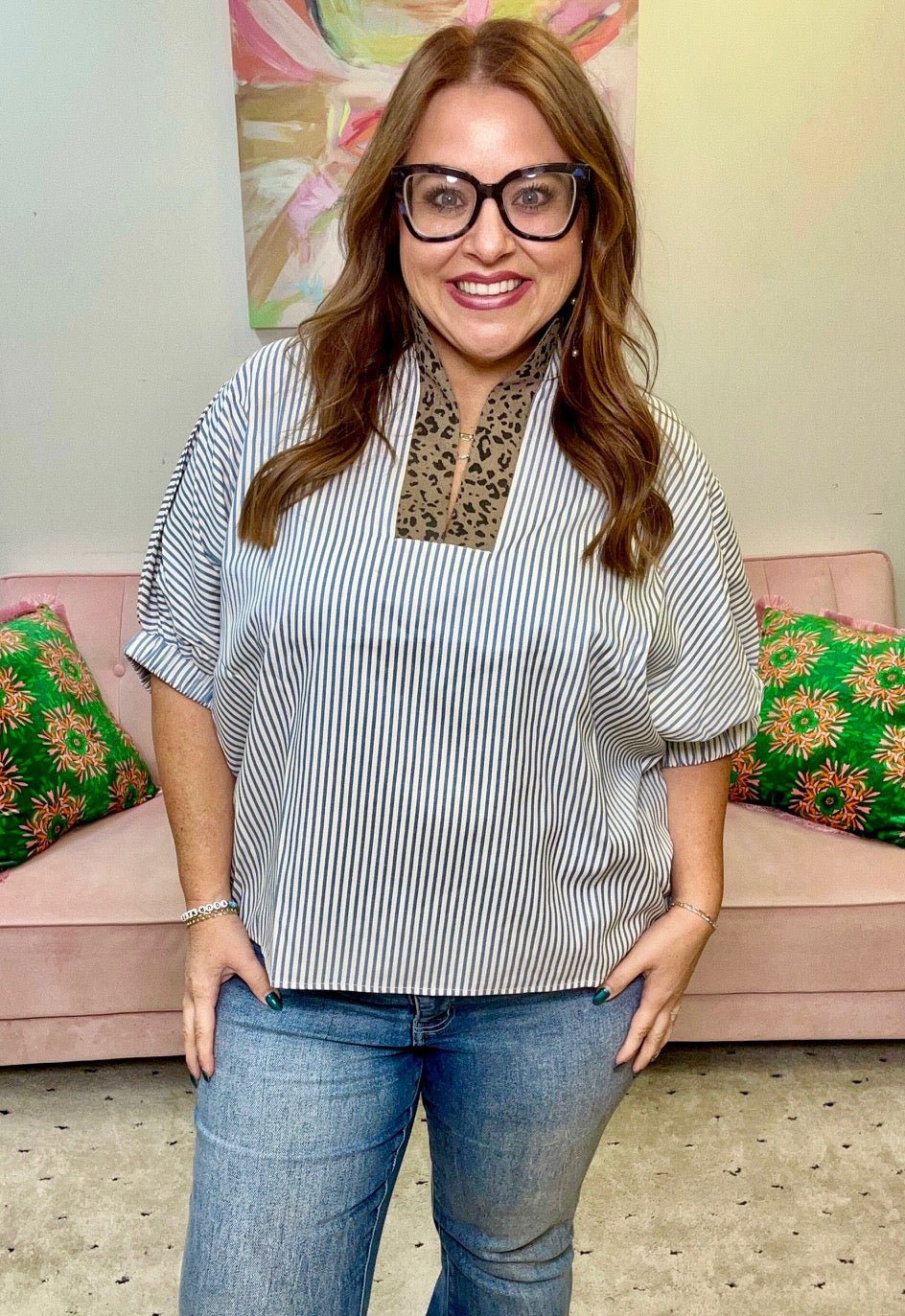 Magnolia Safari Top - Ballyhoo Boutique and Gift
