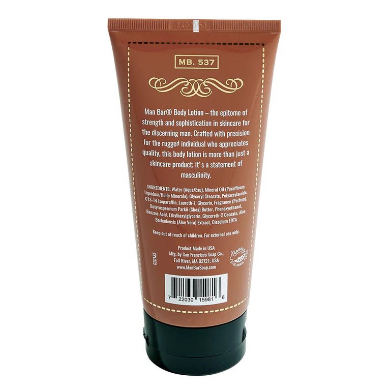 Man Bar Body Lotion - Ballyhoo Boutique and Gift
