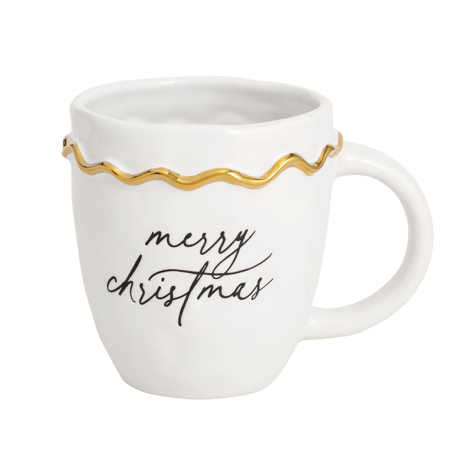 Merry Christmas Gold Mug - Ballyhoo Boutique and Gift