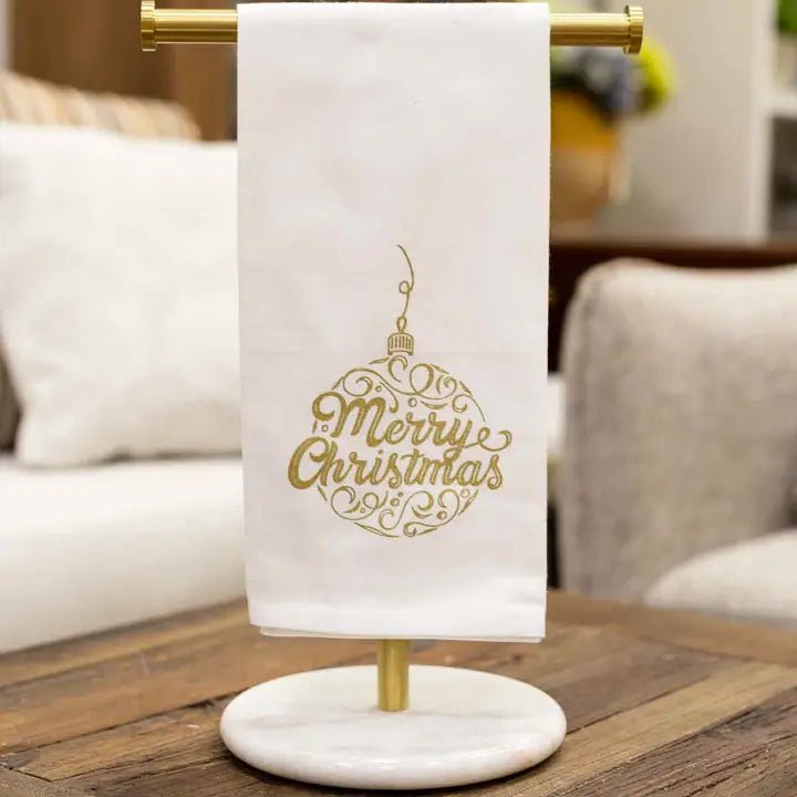 Merry Ornament Hand Towel - Ballyhoo Boutique and Gift