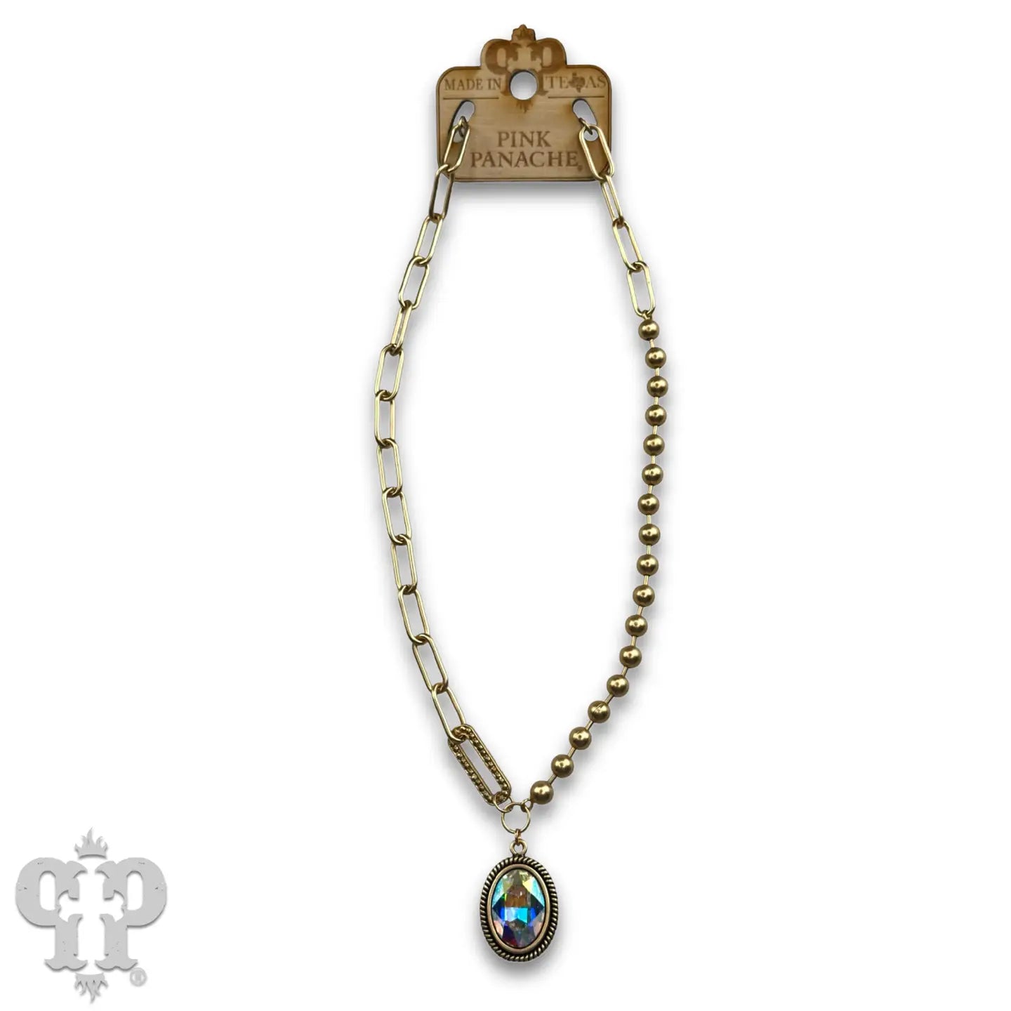 Mixed Chain Pendant Necklace - Ballyhoo Boutique and Gift