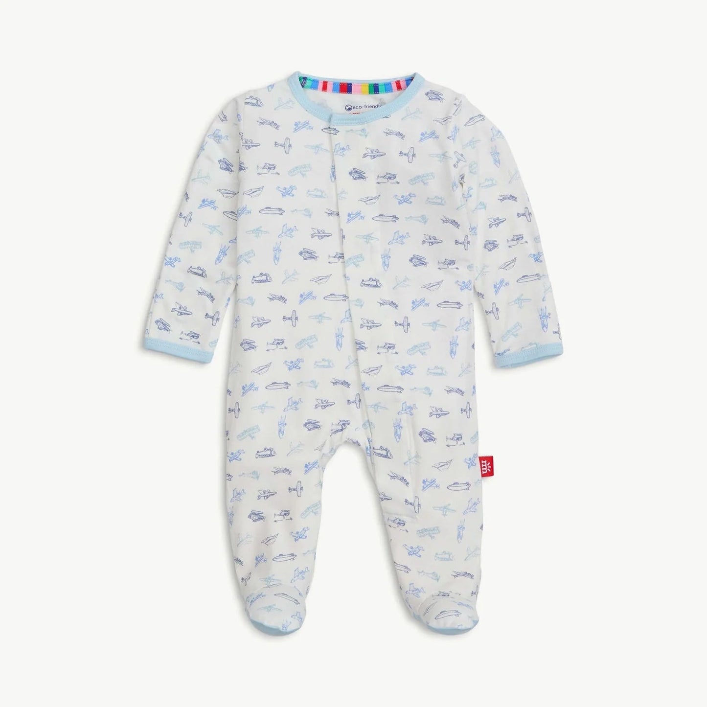 MM Airplanes Footie - Ballyhoo Boutique and Gift