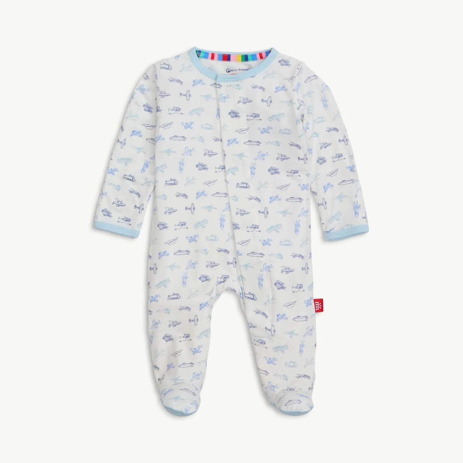 MM Airplanes Footie - Ballyhoo Boutique and Gift