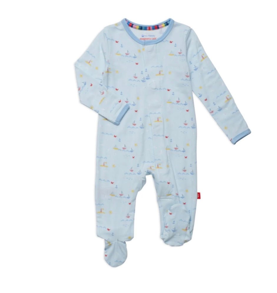 MM Sail Ebrate Footie - Ballyhoo Boutique and Gift