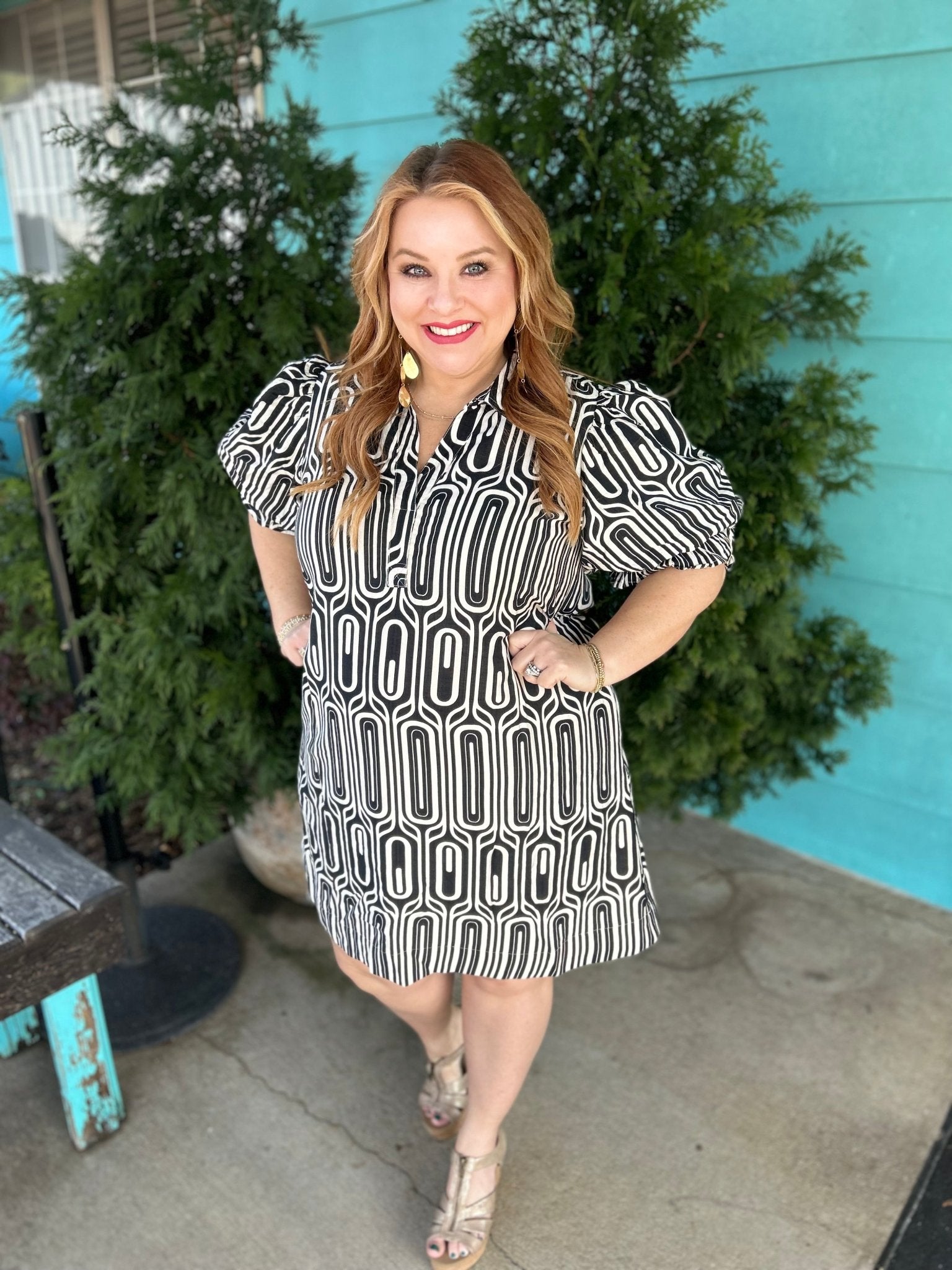 Mod is the New Black Collared Dress - Ballyhoo Boutique and Gift