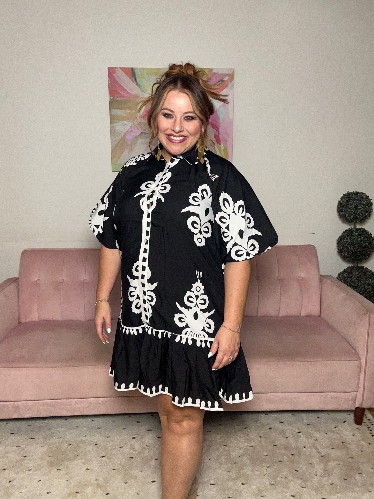 Modern Bliss Dress - Ballyhoo Boutique and Gift