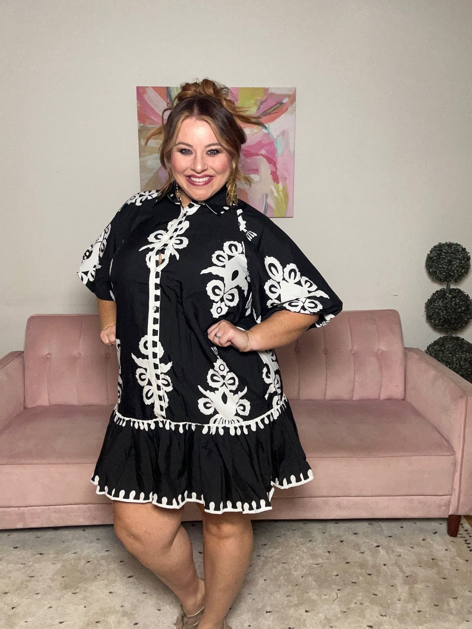 Modern Bliss Dress - Ballyhoo Boutique and Gift