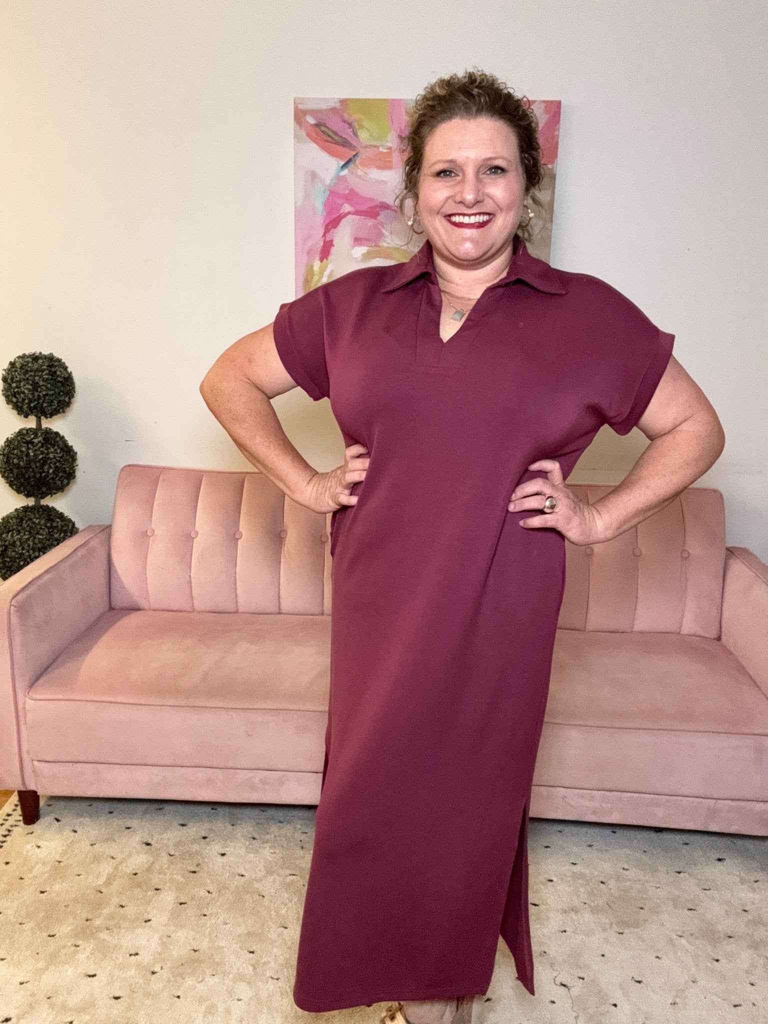 Modern Comfort Dress - Ballyhoo Boutique and Gift