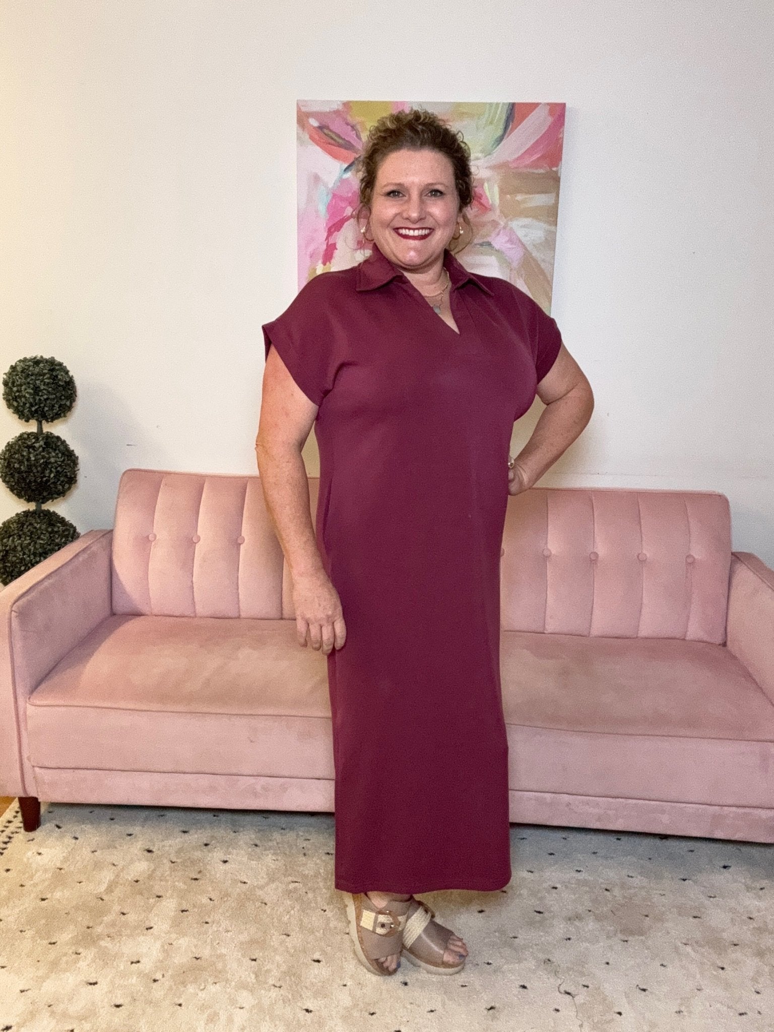 Modern Comfort Dress - Ballyhoo Boutique and Gift