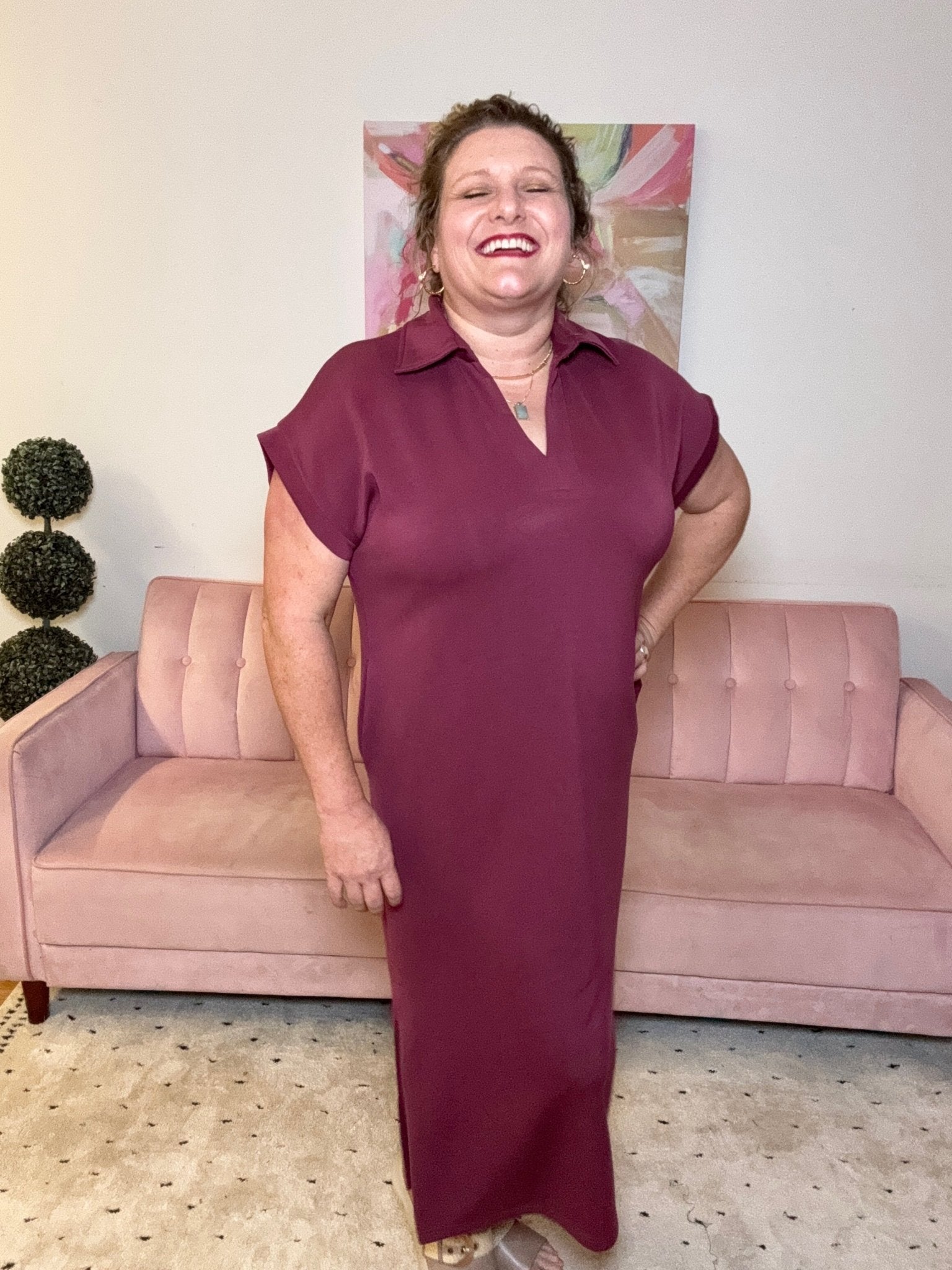 Modern Comfort Dress - Ballyhoo Boutique and Gift