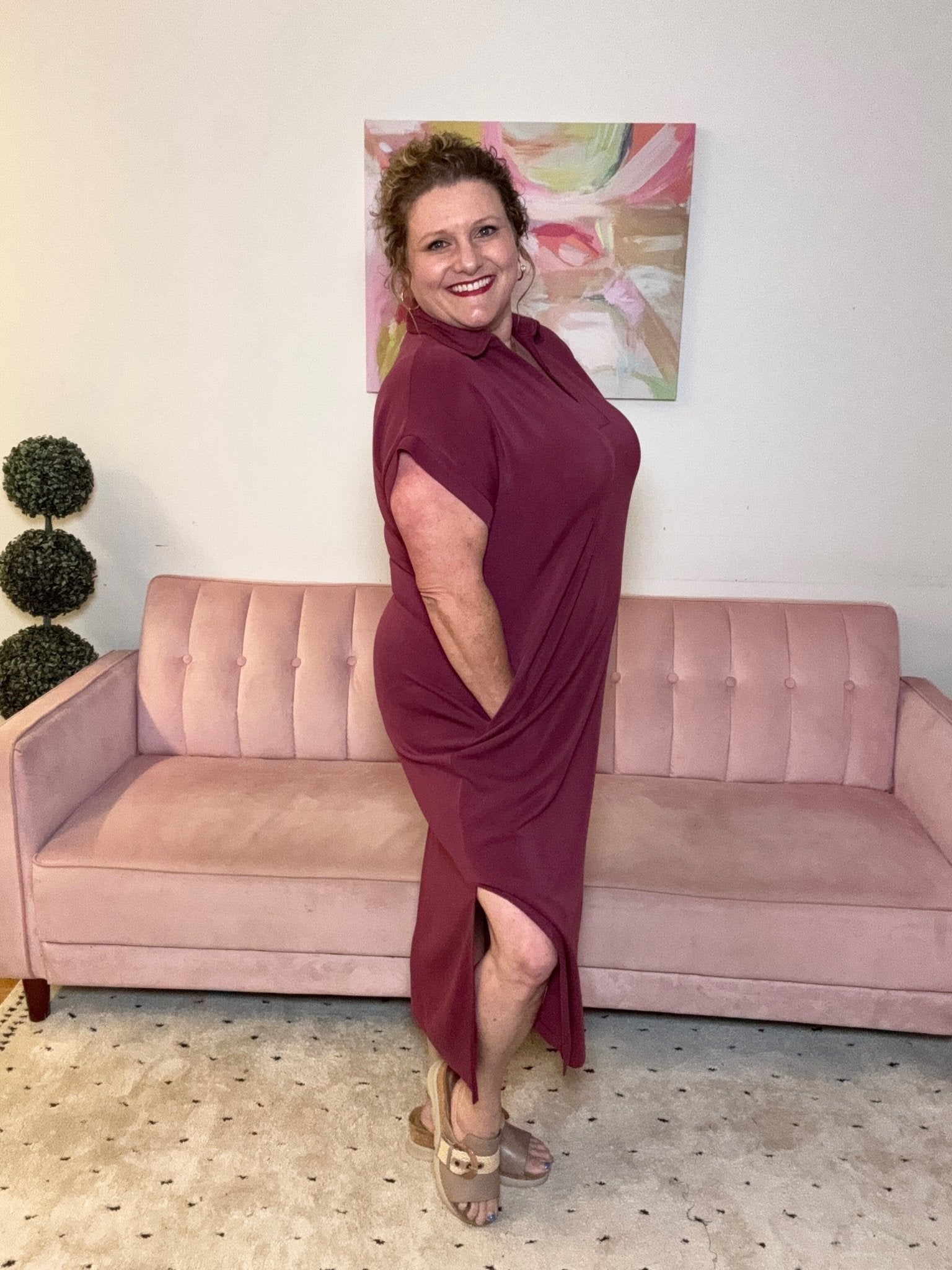 Modern Comfort Dress - Ballyhoo Boutique and Gift