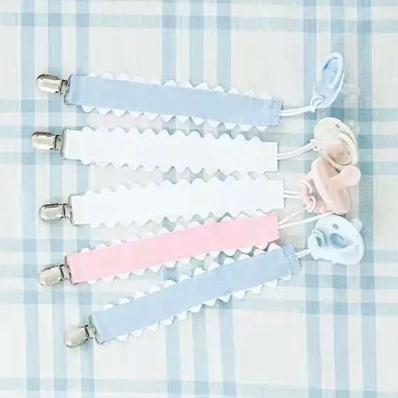 Monogram - able Pacifier Clip - Ballyhoo Boutique and Gift