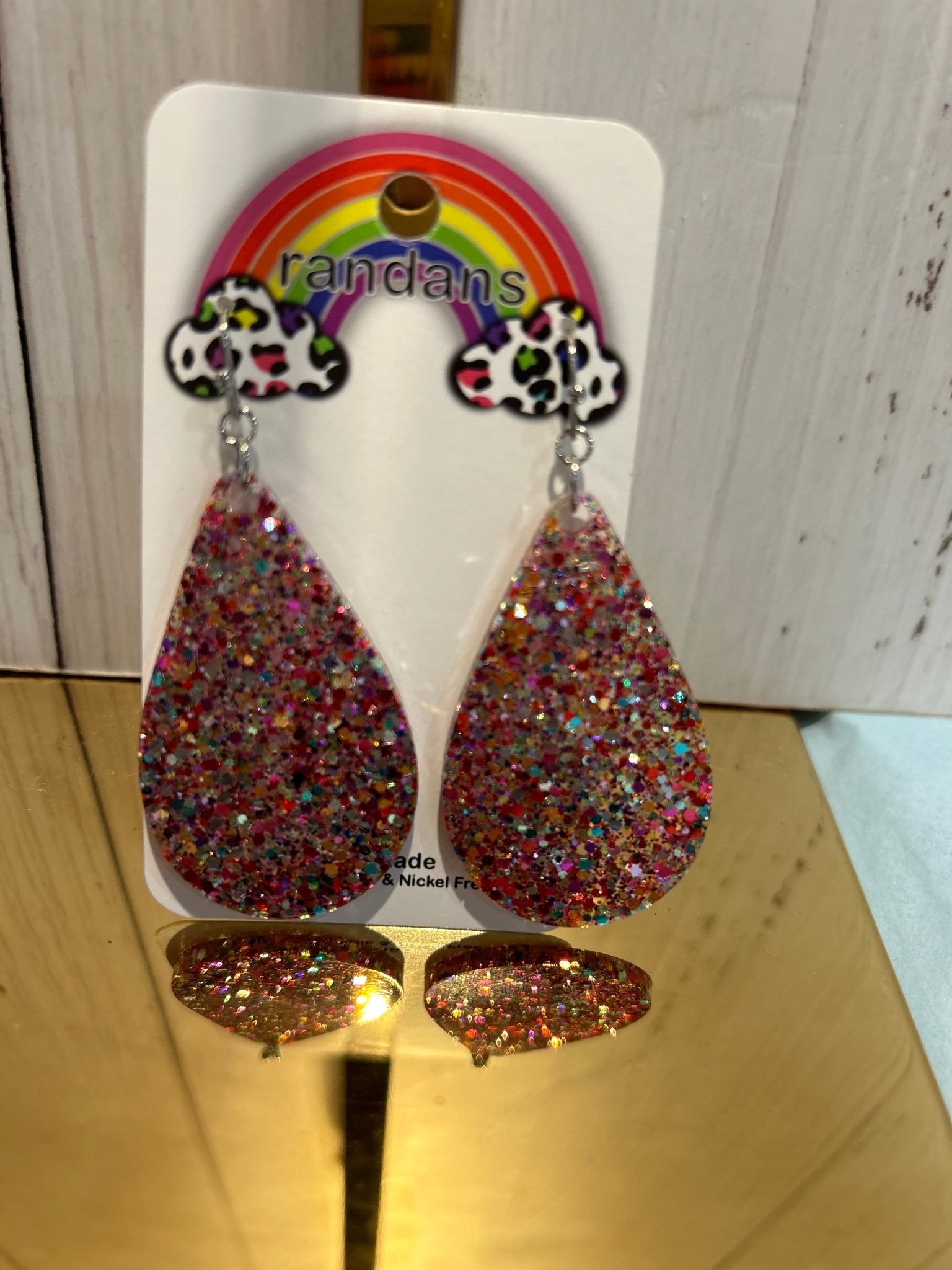 Mulit Glitter Earrings - Ballyhoo Boutique and Gift