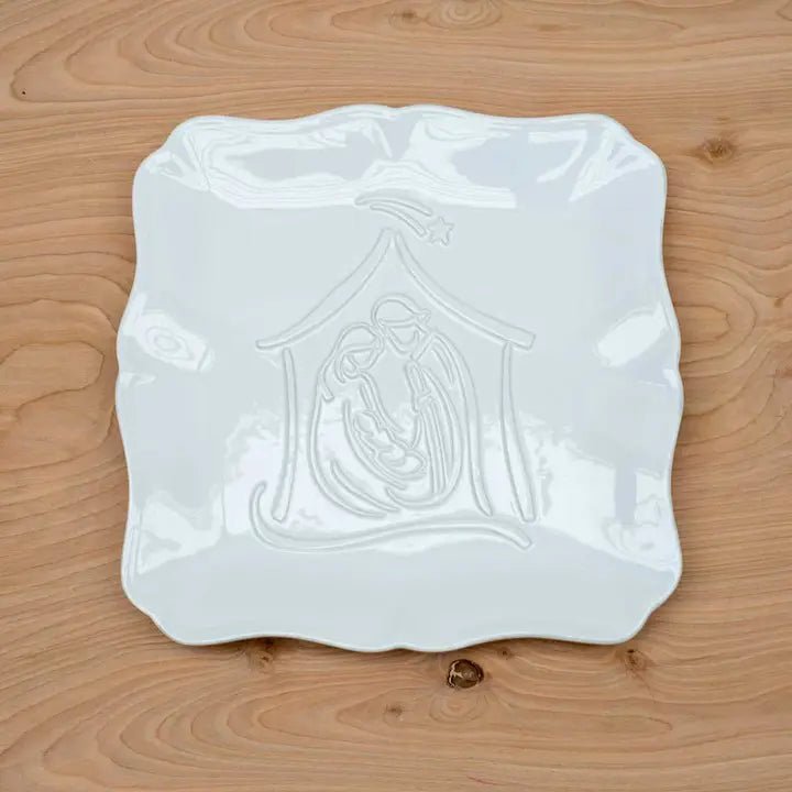 Nativity Square Platter - Ballyhoo Boutique and Gift