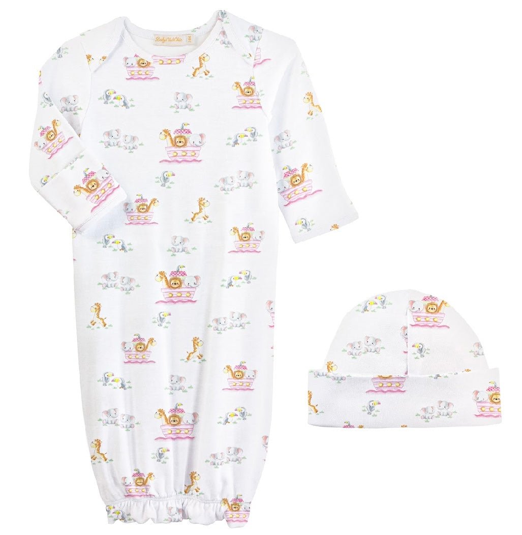 Noah's Ark Gown & Hat Set - Ballyhoo Boutique and Gift