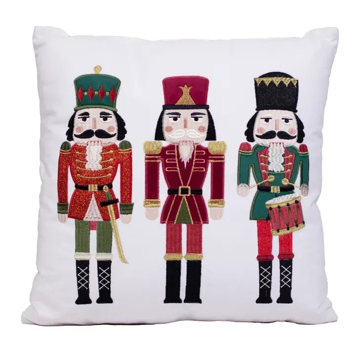 Nutcracker Trio Square Pillow - Ballyhoo Boutique and Gift