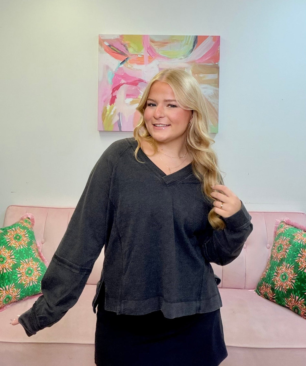Onyx Sky Top - Ballyhoo Boutique and Gift