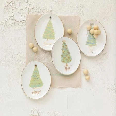 Oval Christmas Trinket Dish - Ballyhoo Boutique and Gift