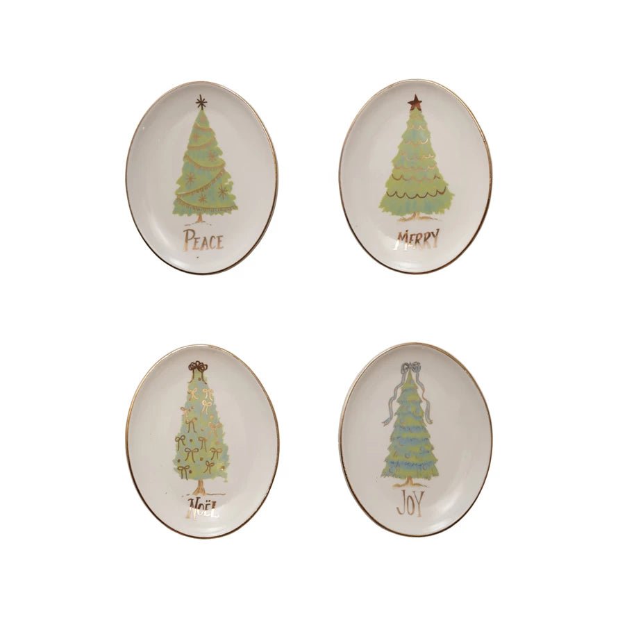 Oval Christmas Trinket Dish - Ballyhoo Boutique and Gift