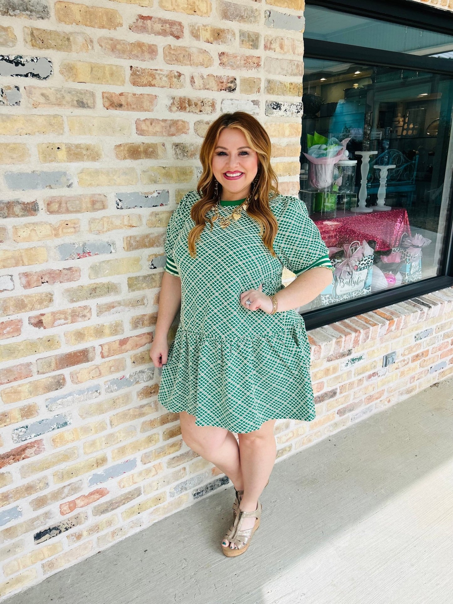 Patterned Perfection Dress - Ballyhoo Boutique and Gift