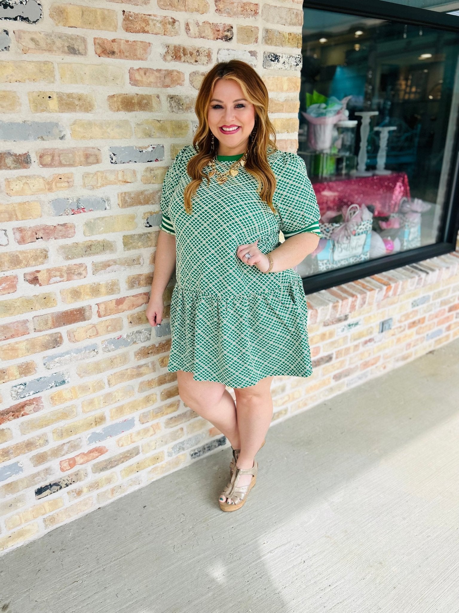 Patterned Perfection Dress - Ballyhoo Boutique and Gift