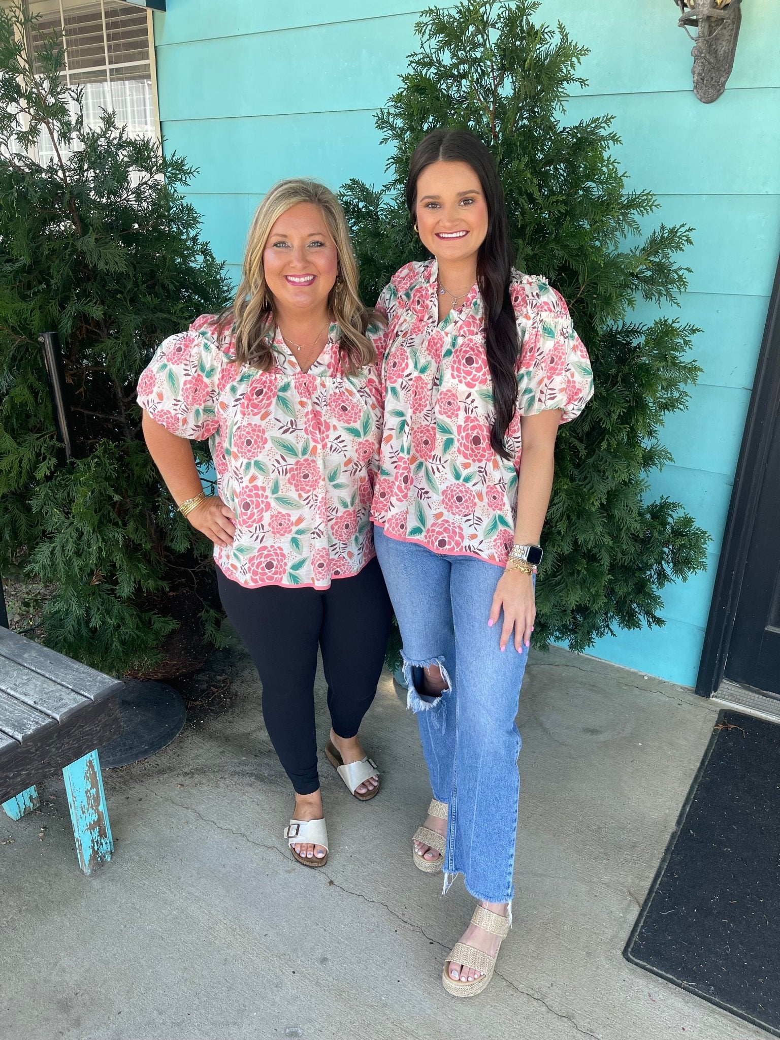 Peach Petals Top - Ballyhoo Boutique and Gift