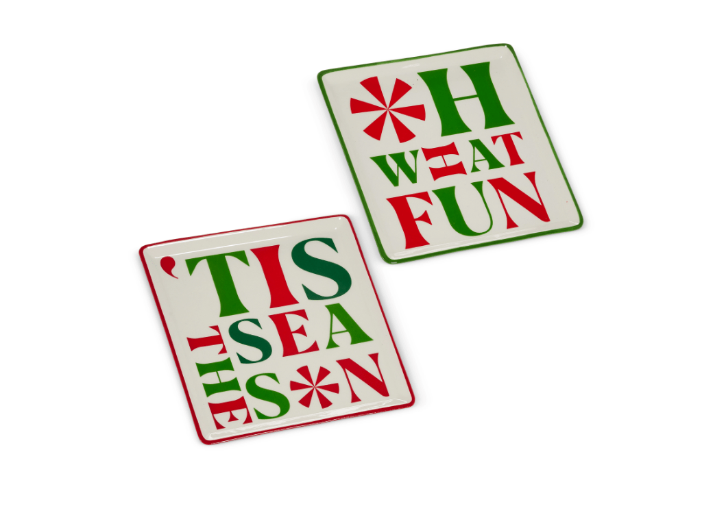 Peppermint Merrymaking Plate - Ballyhoo Boutique and Gift