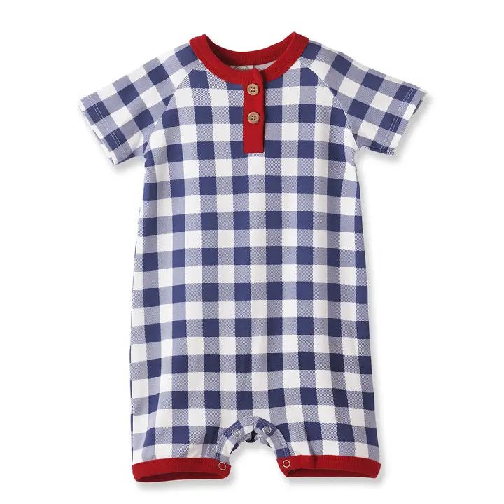 Picnic Plaid Shortall Romper - Ballyhoo Boutique and Gift