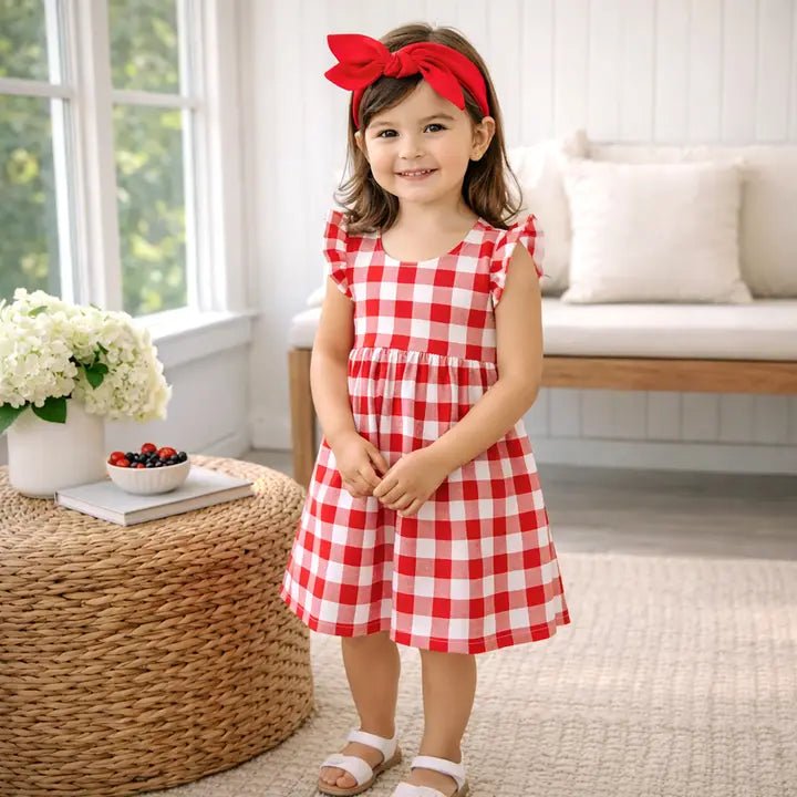 Picnic Plaid Summer Dress - Ballyhoo Boutique and Gift