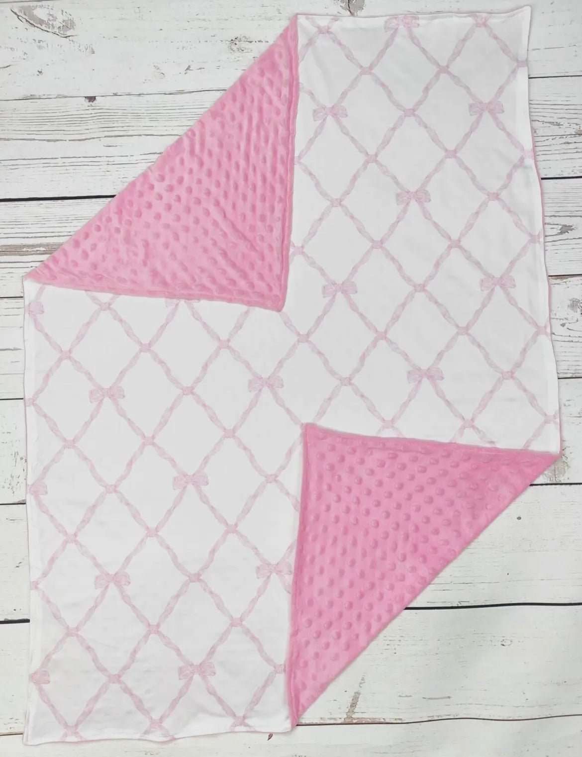 Pink Bow Blanket - Ballyhoo Boutique and Gift