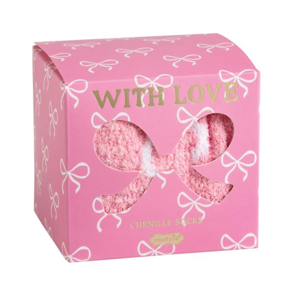 Pink Chenille Sock - Ballyhoo Boutique and Gift